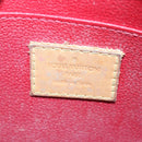 LOUIS VUITTON Vernis Rayure Pochette Cosmetic Pomme D'amour M91721 Auth hk1684-9