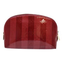 LOUIS VUITTON Vernis Rayure Pochette Cosmetic Pomme D'amour M91721 Auth hk1684-2