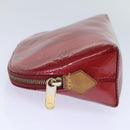LOUIS VUITTON Vernis Rayure Pochette Cosmetic Pomme D'amour M91721 Auth hk1684-3
