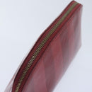 LOUIS VUITTON Vernis Rayure Pochette Cosmetic Pomme D'amour M91721 Auth hk1684-5