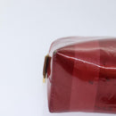 LOUIS VUITTON Vernis Rayure Pochette Cosmetic Pomme D'amour M91721 Auth hk1684-7