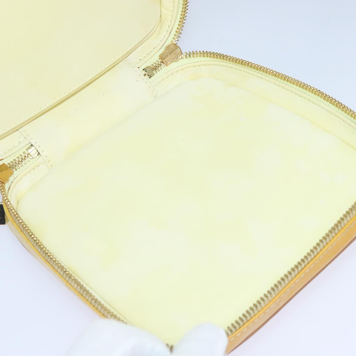 LOUIS VUITTON Monogram Vernis Wooster Shoulder Bag Yellow M91075 LV Auth hk1687