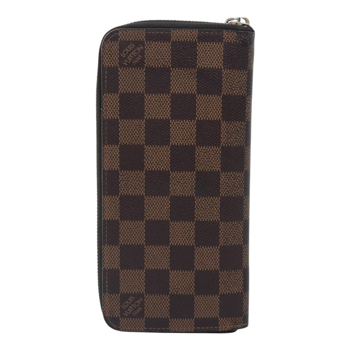 LOUIS VUITTON Damier Ebene Zippy Wallet Vertical Long Wallet N61207 Auth hk1692 - 0