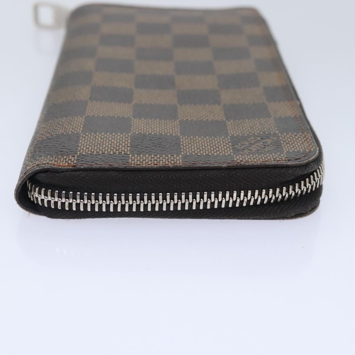 LOUIS VUITTON Damier Ebene Zippy Wallet Vertical Long Wallet N61207 Auth hk1692