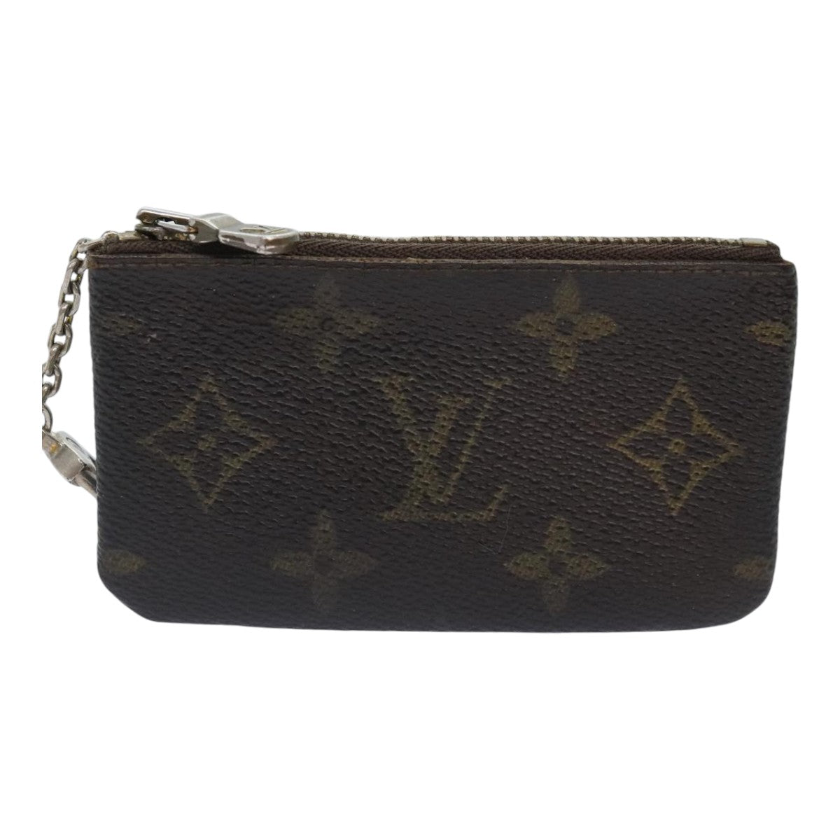 LOUIS VUITTON Monogram Pochette Cles Coin Purse M62650 LV Auth hk1696