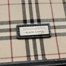 BURBERRY Nova Check Shoulder Bag Canvas Leather Beige Black Auth hk1703-16