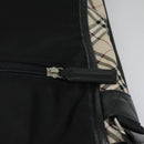 BURBERRY Nova Check Shoulder Bag Canvas Leather Beige Black Auth hk1703-18