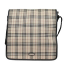 BURBERRY Nova Check Shoulder Bag Canvas Leather Beige Black Auth hk1703-2