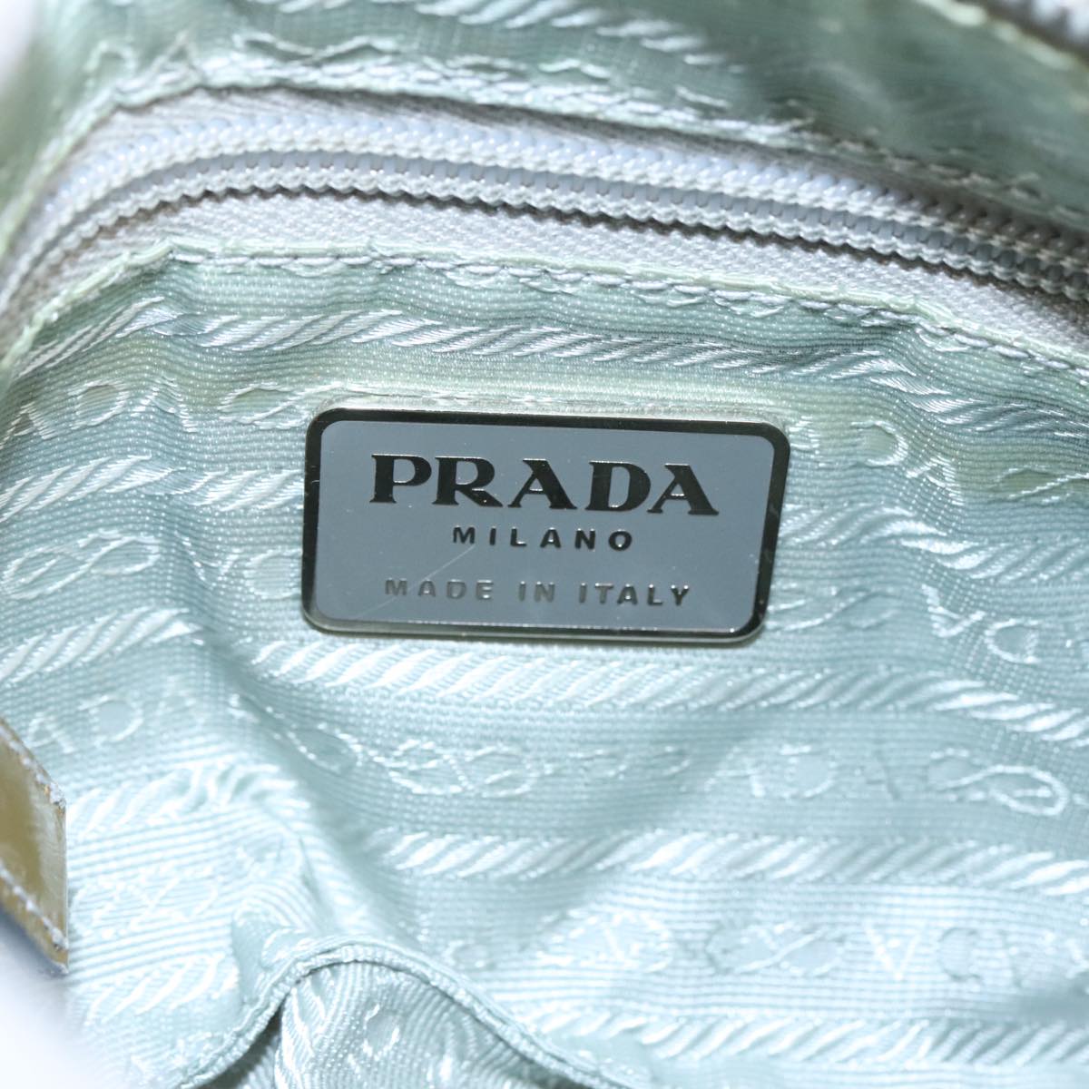 PRADA Shoulder Bag Nylon Baby Blue Auth hk1707