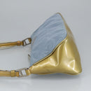 PRADA Shoulder Bag Nylon Baby Blue Auth hk1707-3