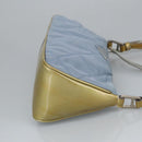 PRADA Shoulder Bag Nylon Baby Blue Auth hk1707-4