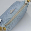 PRADA Shoulder Bag Nylon Baby Blue Auth hk1707-6