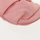 PRADA Pouch Nylon Pink Silver Auth hk1709-16