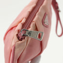 PRADA Pouch Nylon Pink Silver Auth hk1709-9