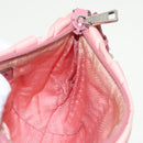 PRADA Pouch Nylon Pink Silver Auth hk1709-19