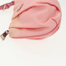 PRADA Pouch Nylon Pink Silver Auth hk1709-4