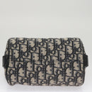 Christian Dior Trotter Canvas Oblique Shoulder Bag Blue Auth hk1747V-16