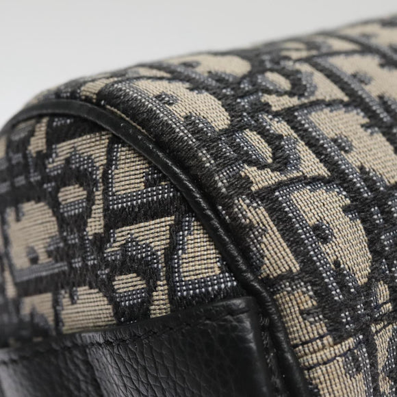 Christian Dior Trotter Canvas Oblique Shoulder Bag Blue Auth hk1747V