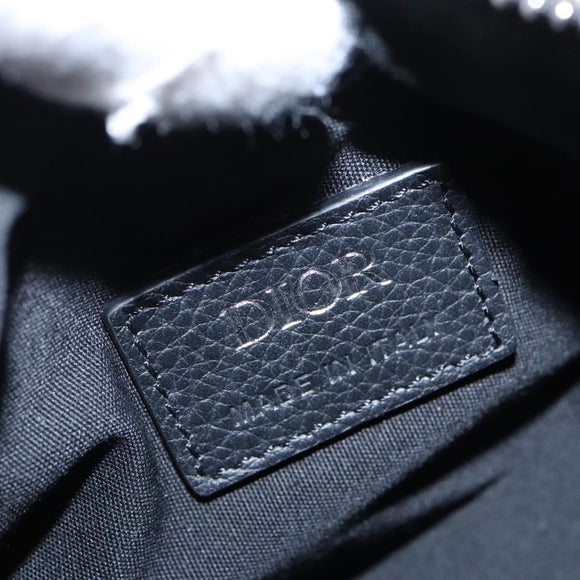 Christian Dior Trotter Canvas Oblique Shoulder Bag Blue Auth hk1747V