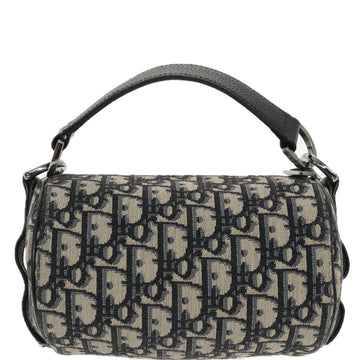 Christian Dior Trotter Canvas Oblique Shoulder Bag Blue Auth hk1747V - 0