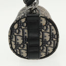 Christian Dior Trotter Canvas Oblique Shoulder Bag Blue Auth hk1747V-4