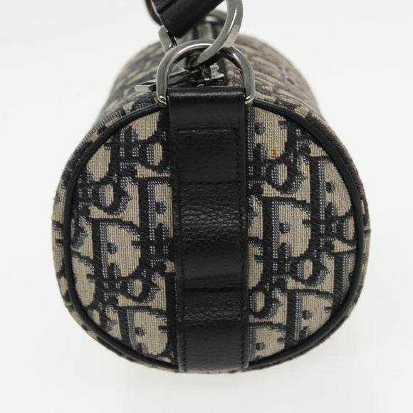 Christian Dior Trotter Canvas Oblique Shoulder Bag Blue Auth hk1747V