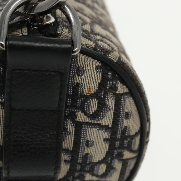 Christian Dior Trotter Canvas Oblique Shoulder Bag Blue Auth hk1747V