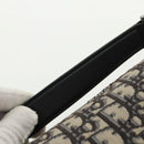 Christian Dior Trotter Canvas Oblique Shoulder Bag Blue Auth hk1747V-14