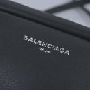 BALENCIAGA Everyday camera S Shoulder Bag Leather Gray Auth hk1763-17