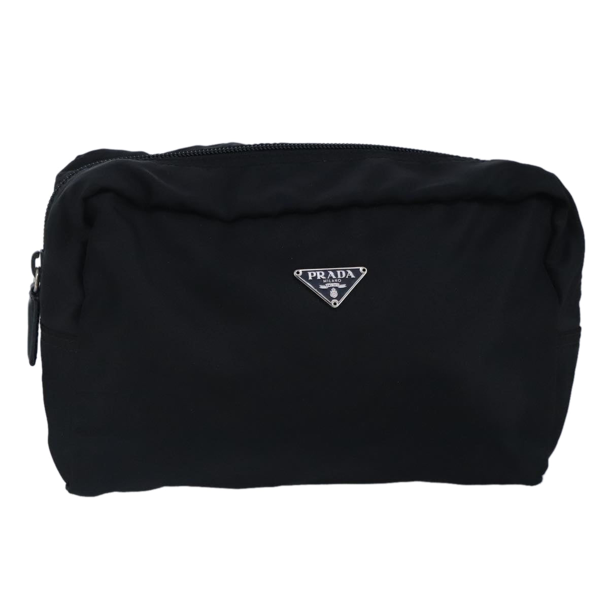 PRADA Pouch Nylon Black Auth hk1777