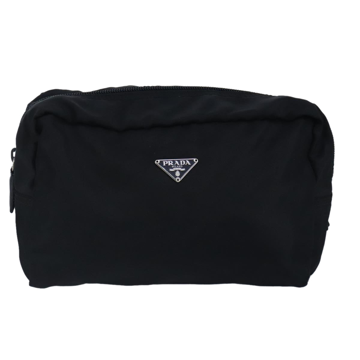 PRADA Pouch Nylon Black Auth hk1777