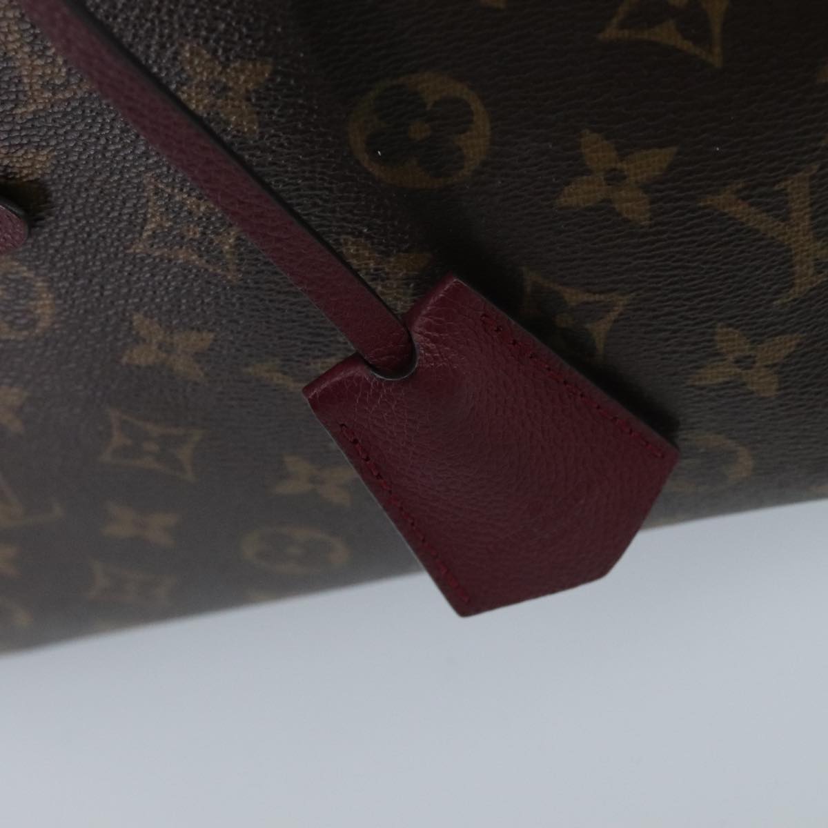 LOUIS VUITTON Monogram Popincourt PM Hand Bag 2way Wine Red M43462 Auth hk1791