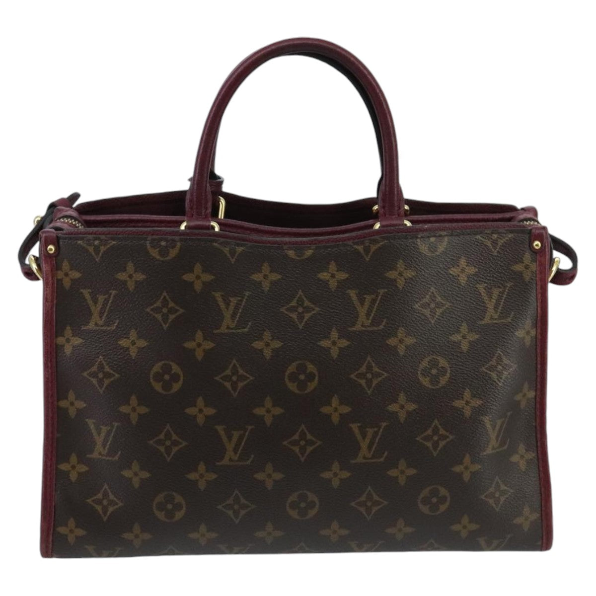 LOUIS VUITTON Monogram Popincourt PM Hand Bag 2way Wine Red M43462 Auth hk1791 - 0