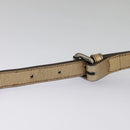 BURBERRY Nova Check Shoulder Bag Canvas Leather Beige Gold Auth hk1797-10