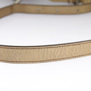 BURBERRY Nova Check Shoulder Bag Canvas Leather Beige Gold Auth hk1797-8