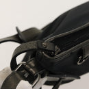 BURBERRY Shoulder Bag Nylon Leather Black Auth hk1803-10