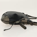 BURBERRY Shoulder Bag Nylon Leather Black Auth hk1803-3