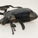 BURBERRY Shoulder Bag Nylon Leather Black Auth hk1803-4