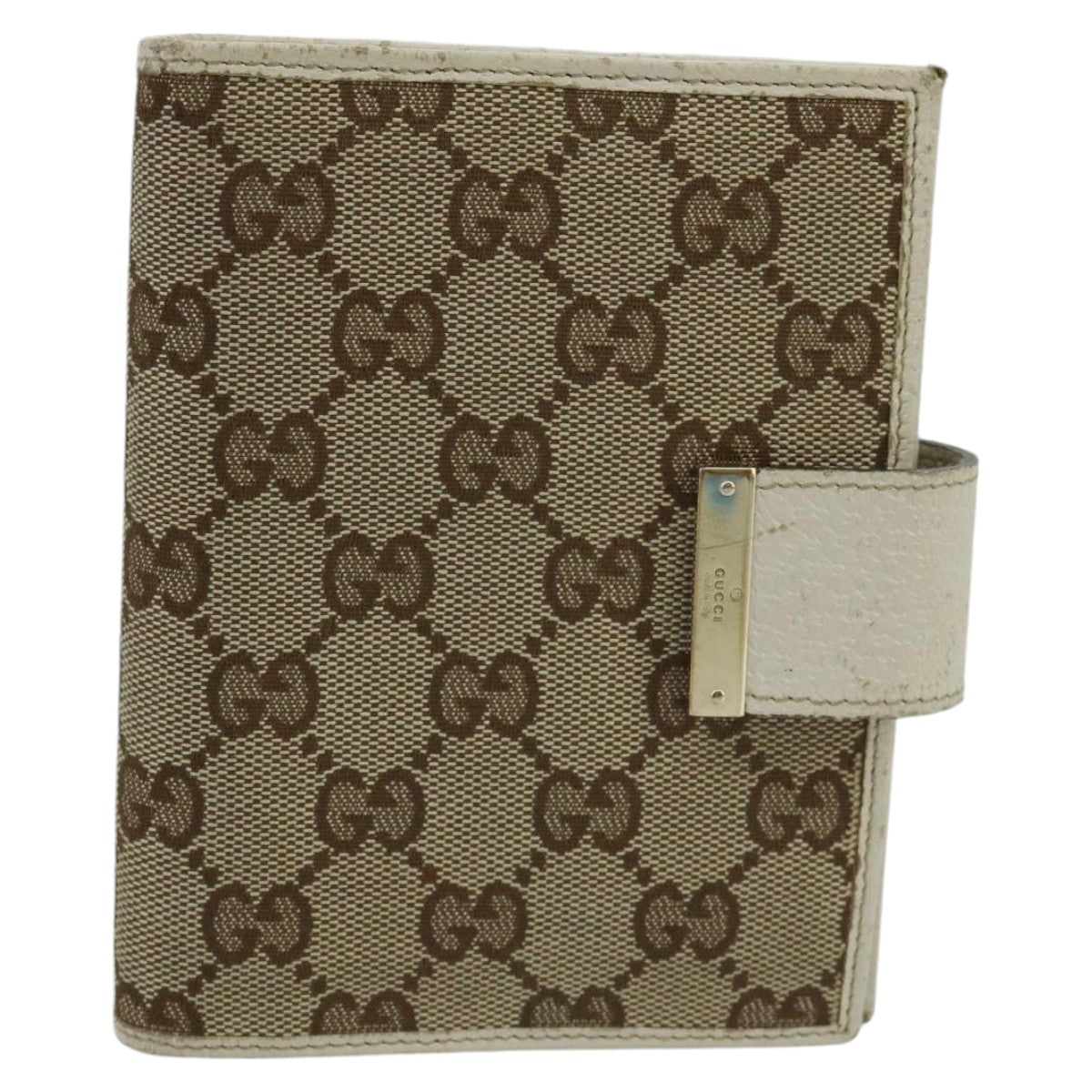 GUCCI GG Canvas Day Planner Cover Beige 115240 Auth hk1809 - 0