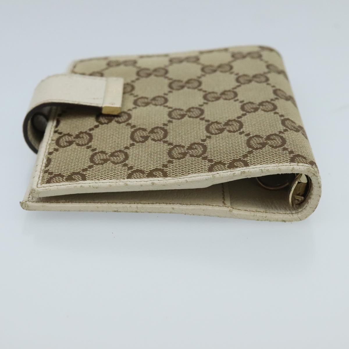 GUCCI GG Canvas Day Planner Cover Beige 115240 Auth hk1809