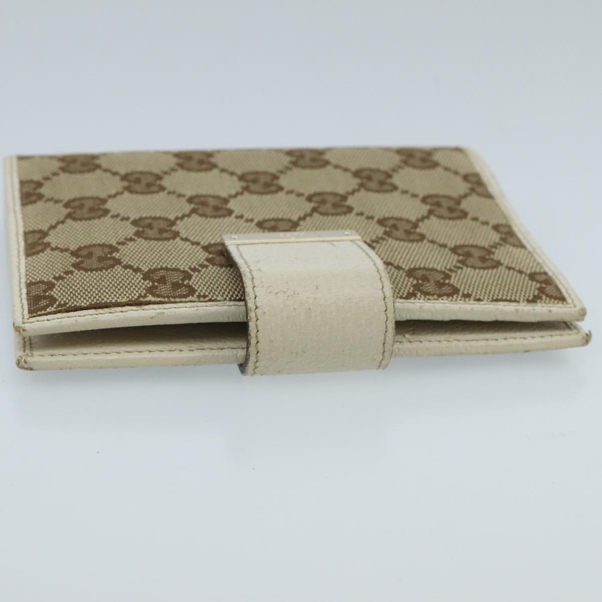 GUCCI GG Canvas Day Planner Cover Beige 115240 Auth hk1809