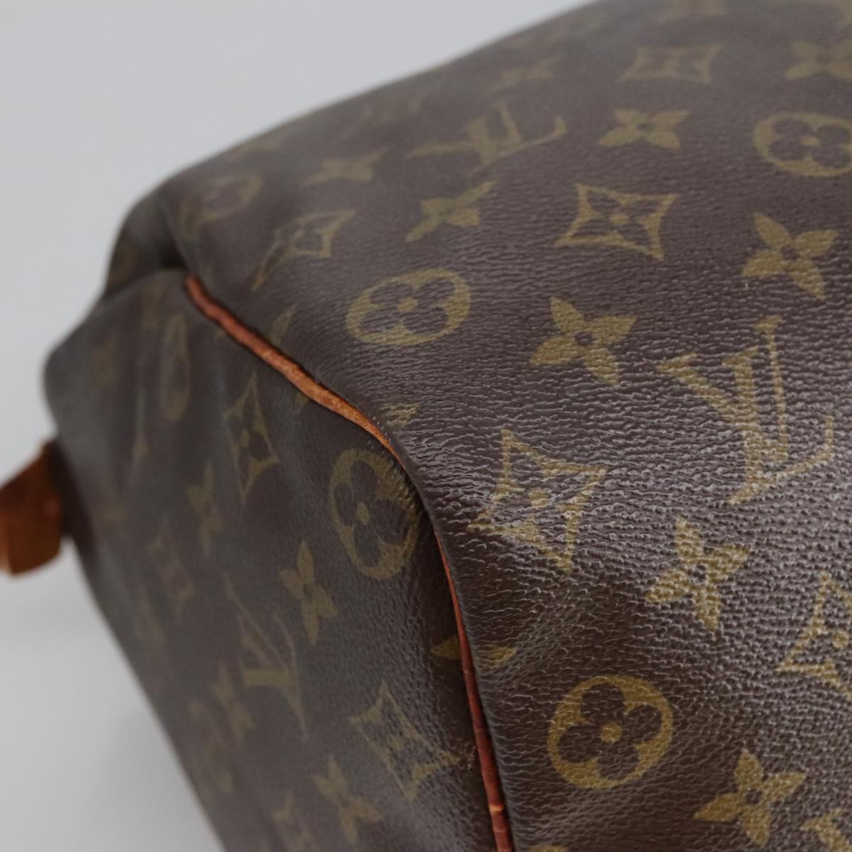 LOUIS VUITTON Monogram Speedy 35 Hand Bag M41524 LV Auth hk1816