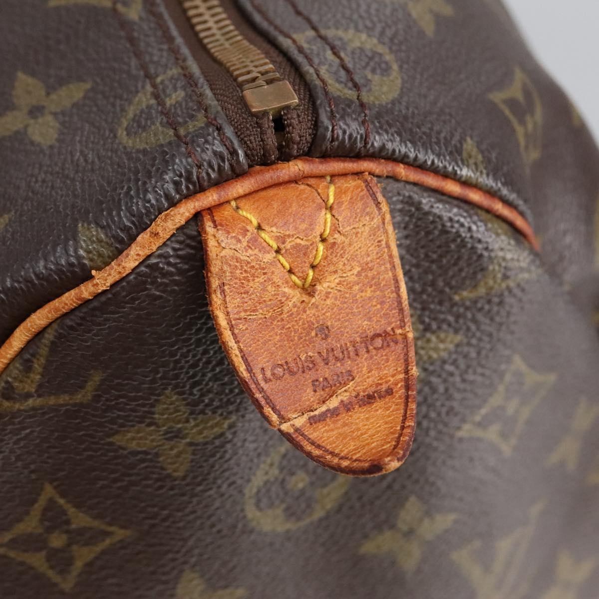 LOUIS VUITTON Monogram Speedy 35 Hand Bag M41524 LV Auth hk1816