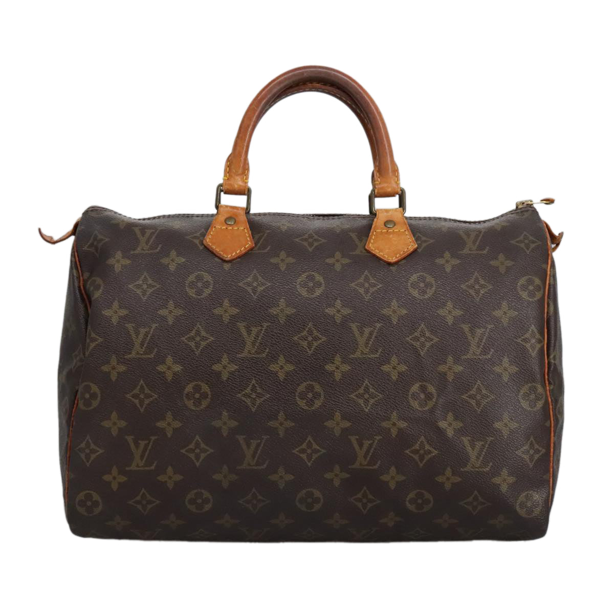 LOUIS VUITTON Monogram Speedy 35 Hand Bag M41524 LV Auth hk1816