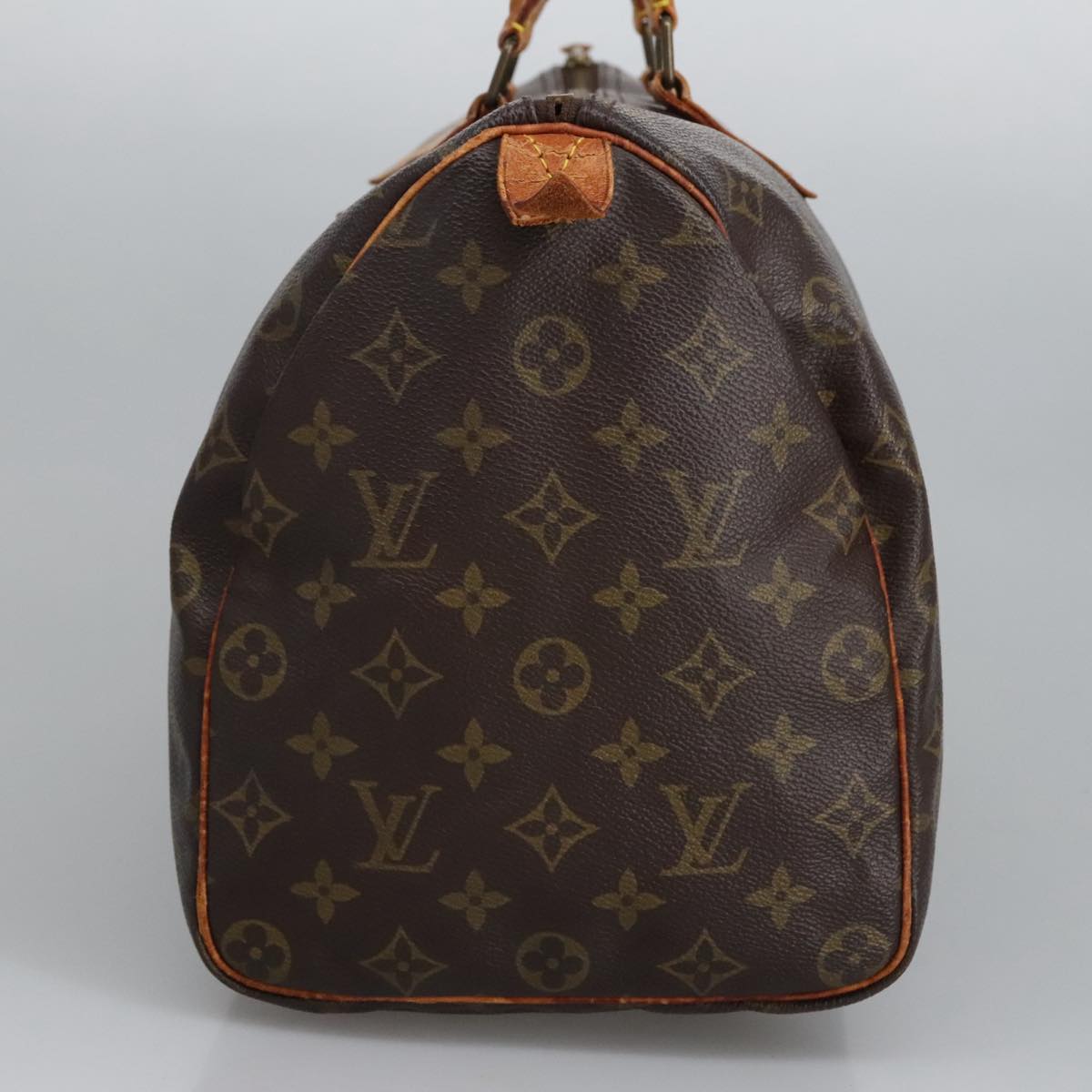 LOUIS VUITTON Monogram Speedy 35 Hand Bag M41524 LV Auth hk1816