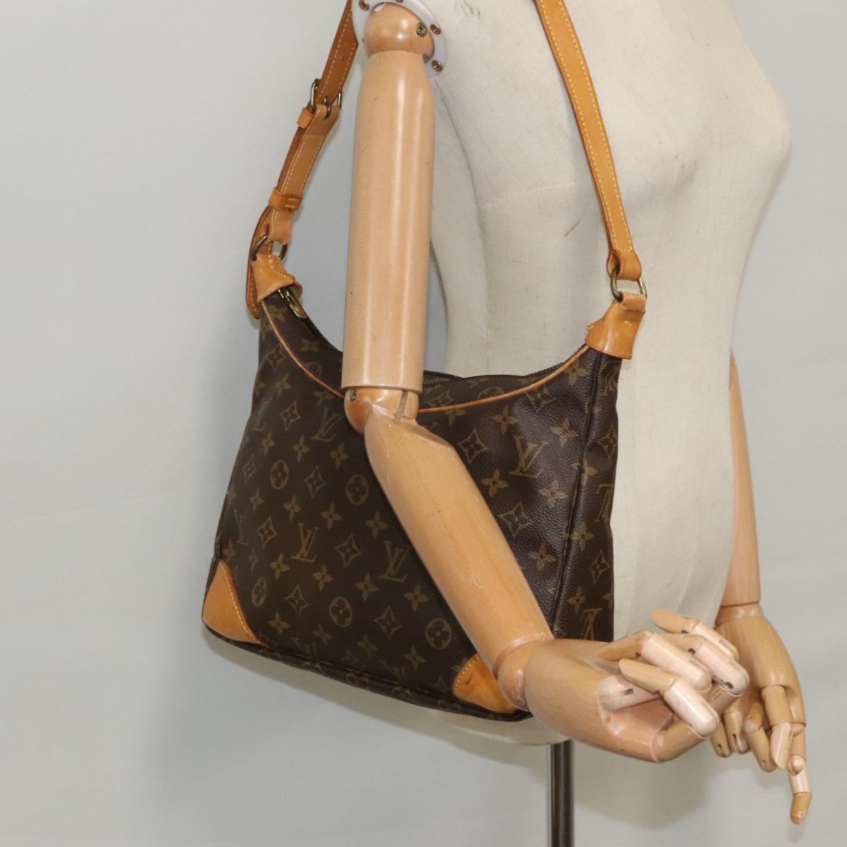 LOUIS VUITTON Monogram Boulogne 30 Shoulder Bag M51265 LV Auth hk1817