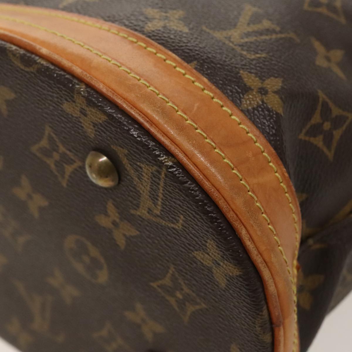 LOUIS VUITTON Monogram Bucket PM Shoulder Bag M42238 LV Auth hk1820