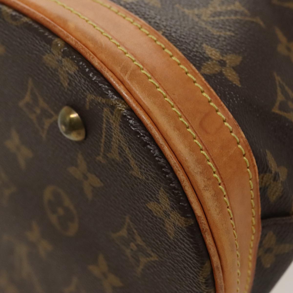 LOUIS VUITTON Monogram Bucket PM Shoulder Bag M42238 LV Auth hk1820