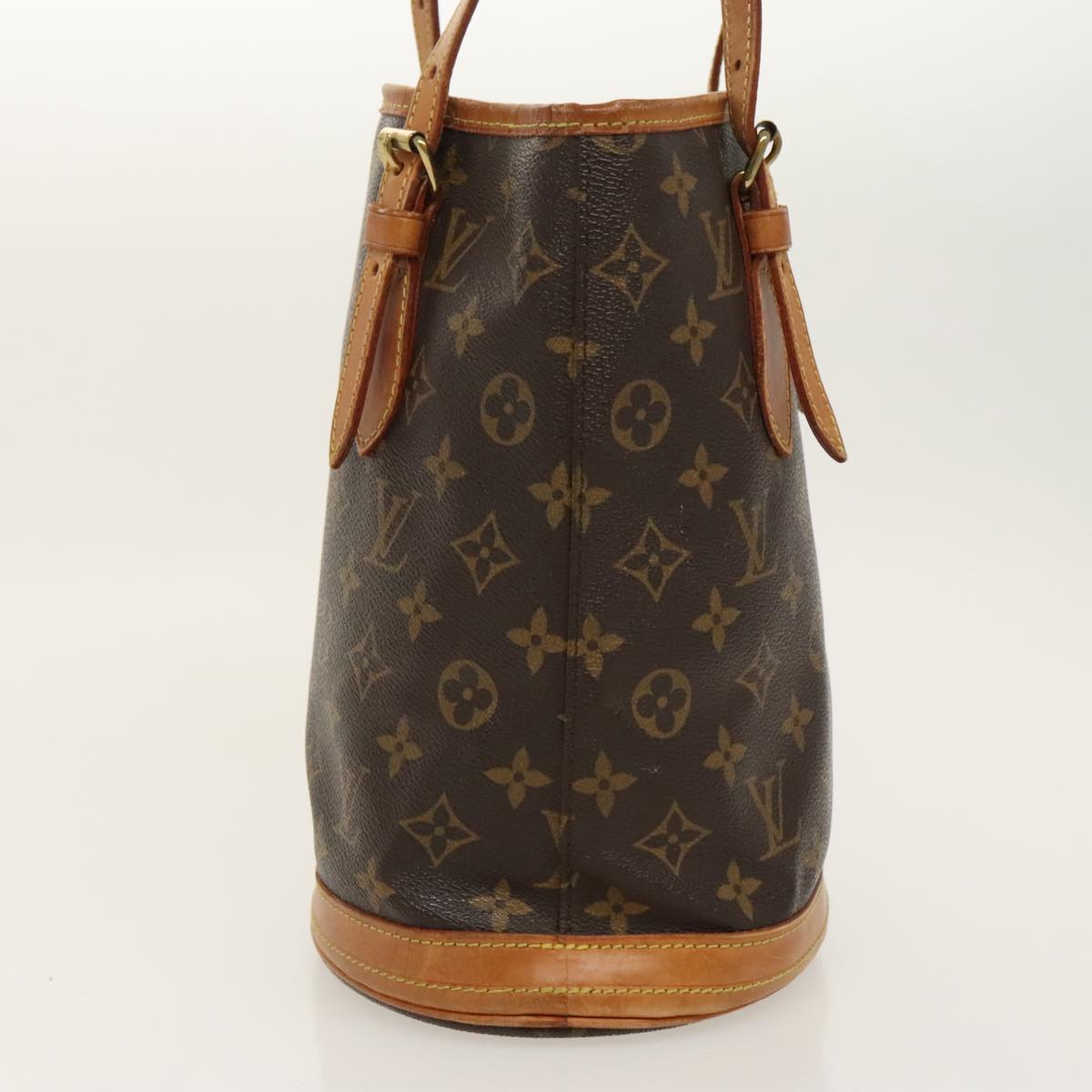 LOUIS VUITTON Monogram Bucket PM Shoulder Bag M42238 LV Auth hk1820