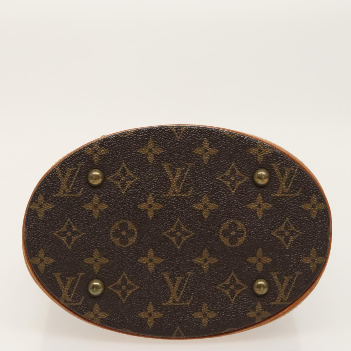 LOUIS VUITTON Monogram Bucket PM Shoulder Bag M42238 LV Auth hk1820